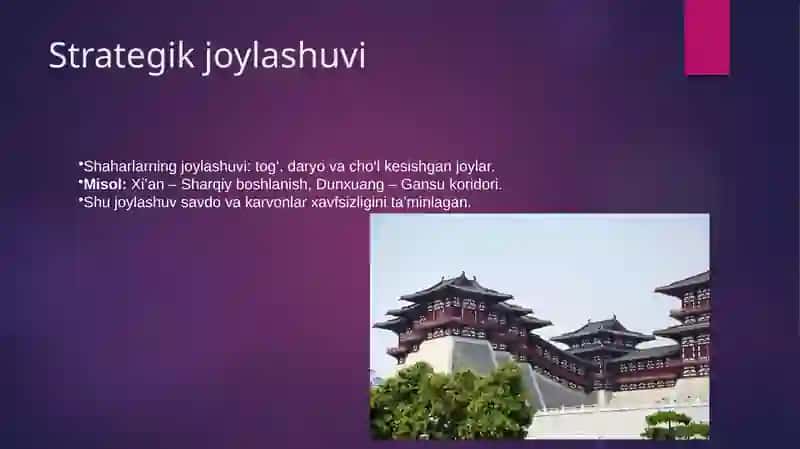 Buyuk Ipak Yo‘li arxitektura va shaharsozlik 3