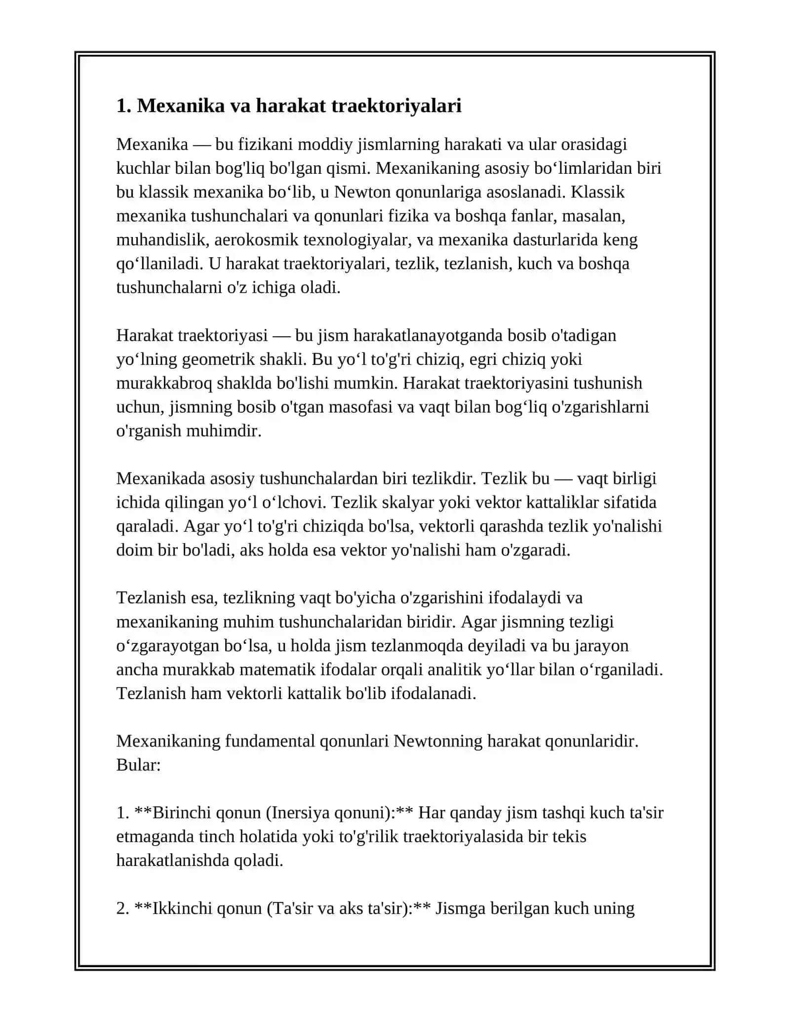 VEKTOR FUNKSIYALARNING FIZIKADAGI TATBIQLARI 3