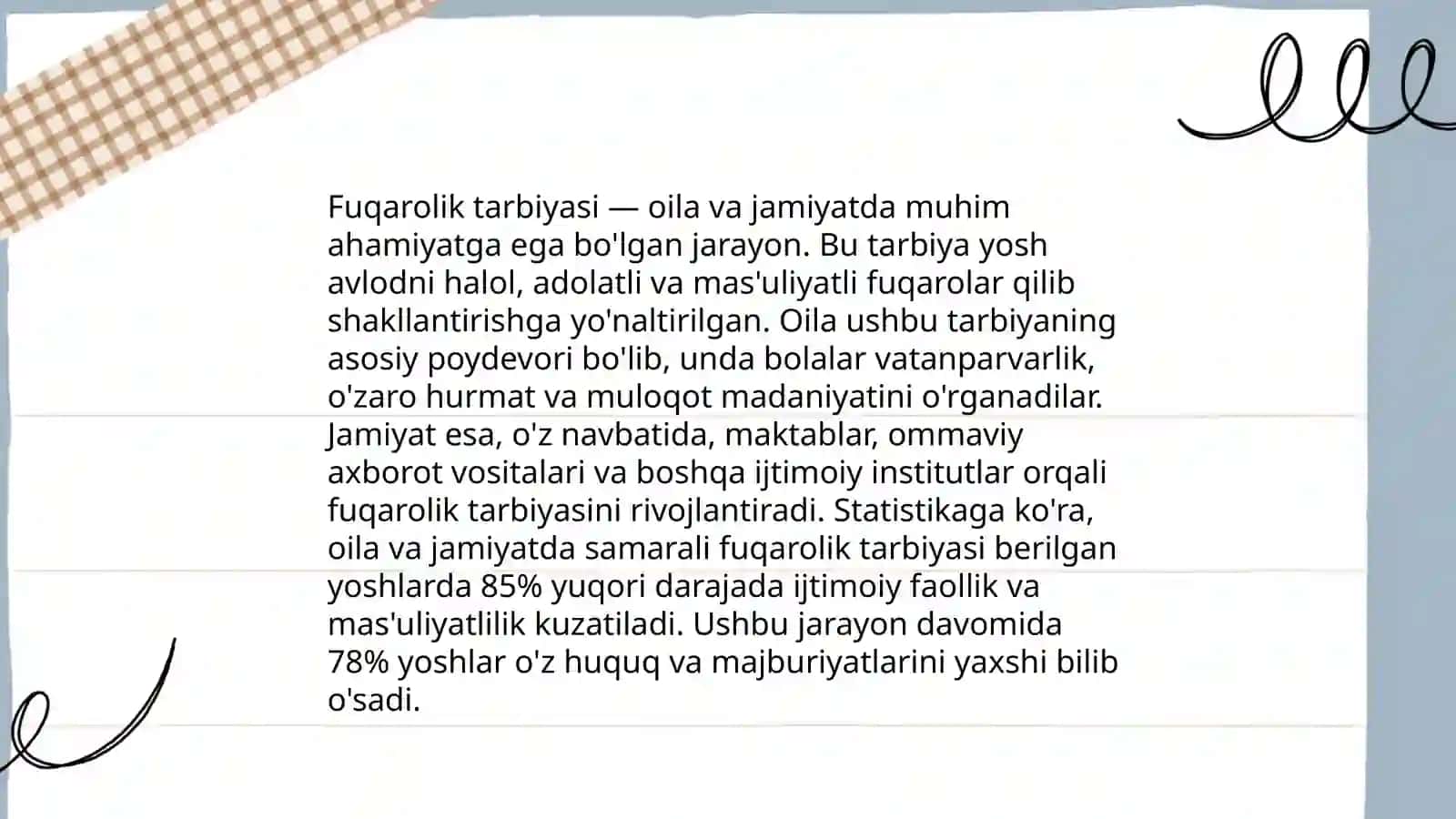 Fuqarolik tarbiyasi 3