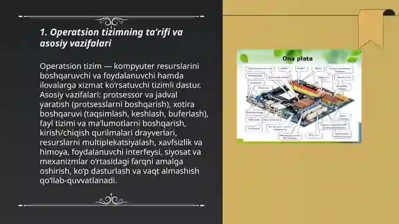Operatsion tizimlar bilan tanishtirish 3