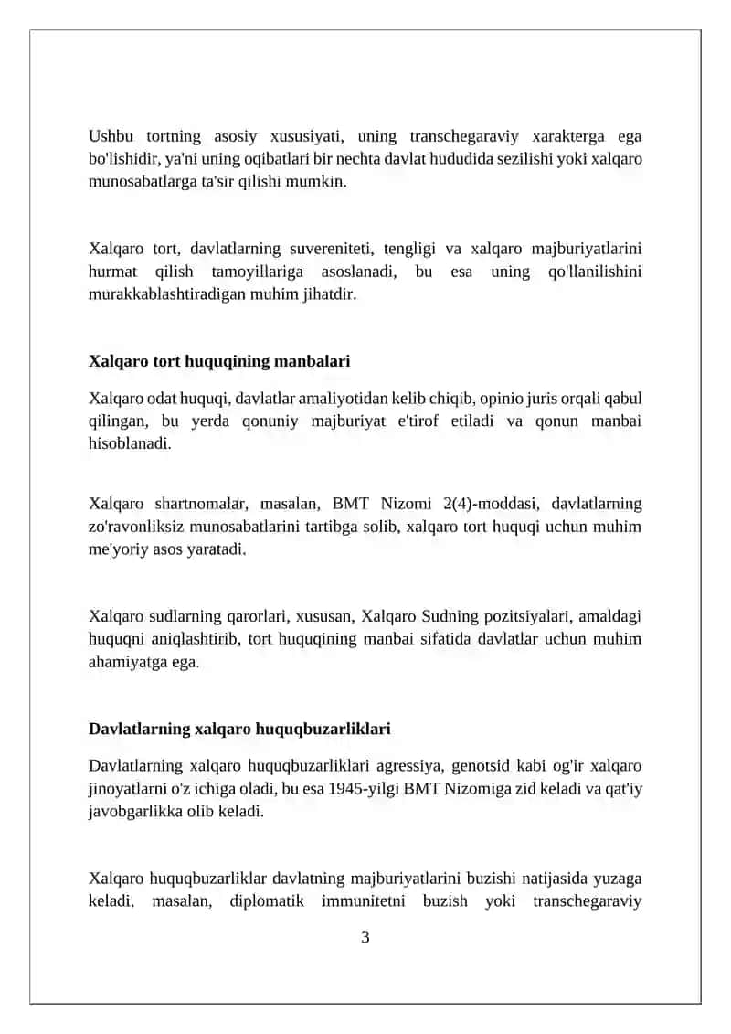 Xalqaro huquqbuzarlik tushunchasi 3