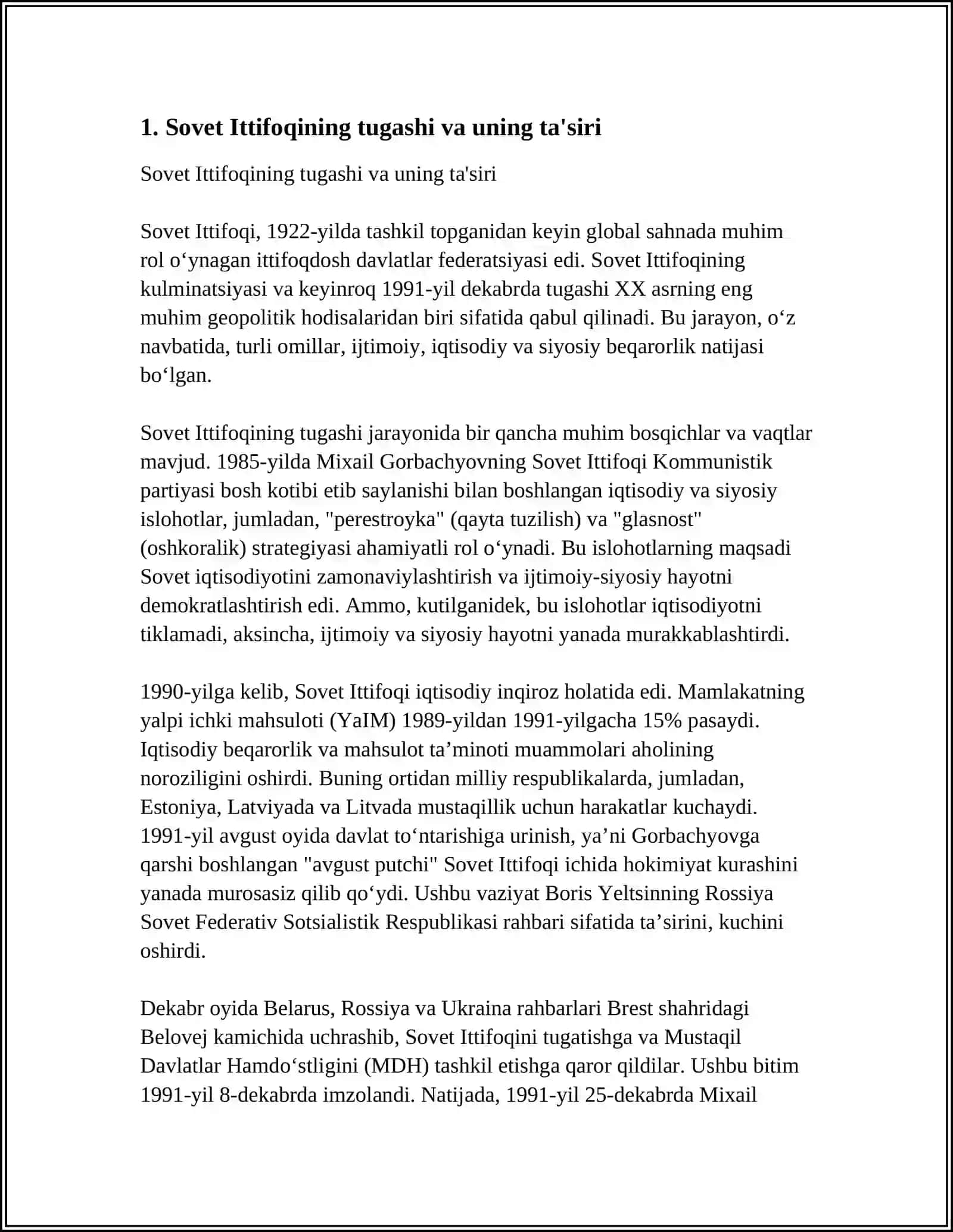 QAYTA QURISH YILLARIDA O'ZBEKISTONDA IJTIMOIY-SIYOSIY VAZIYAT 3