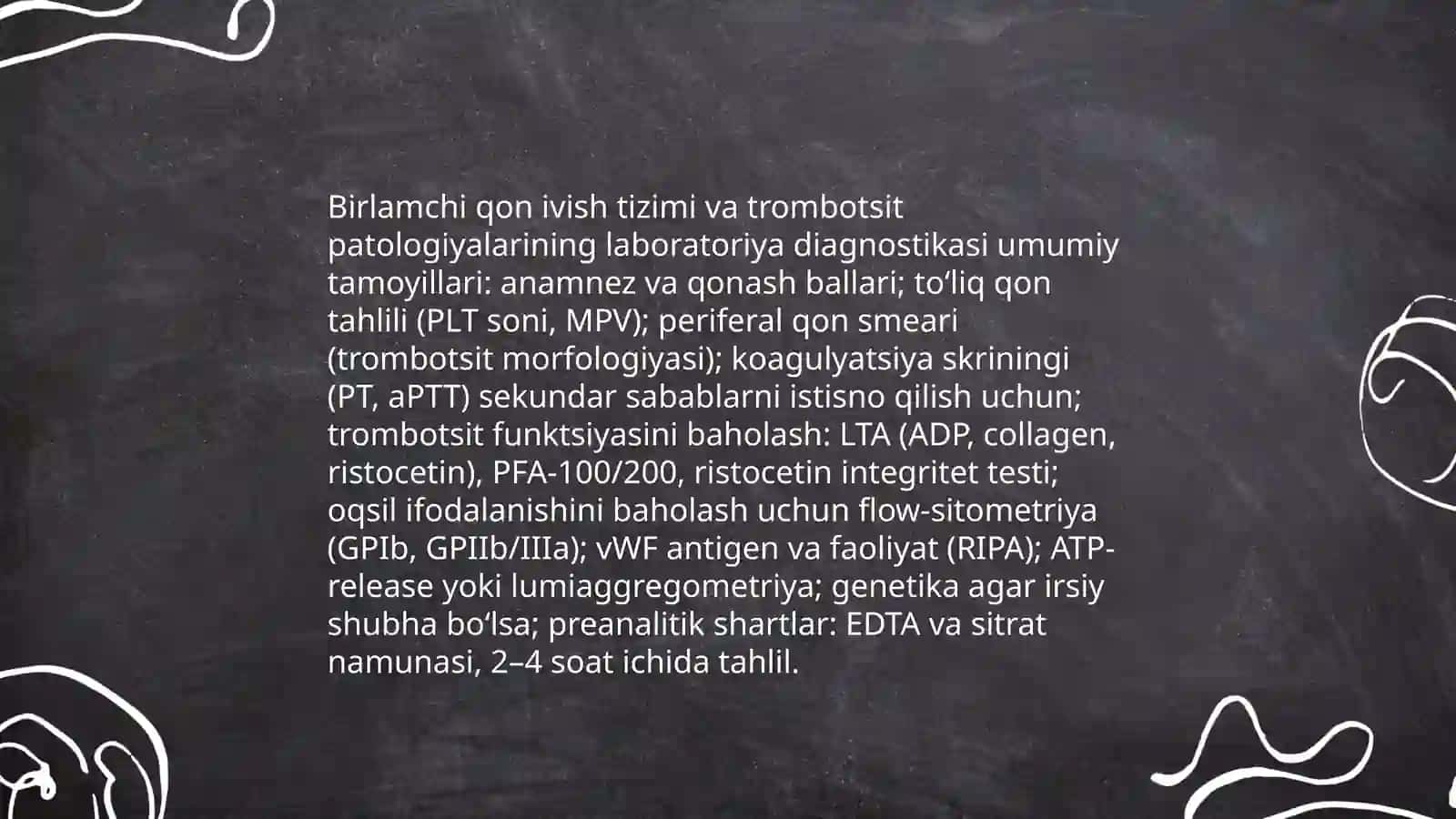 Birlamchi qon ivish tizimi patologiyasi labarator diagnostikasi 3