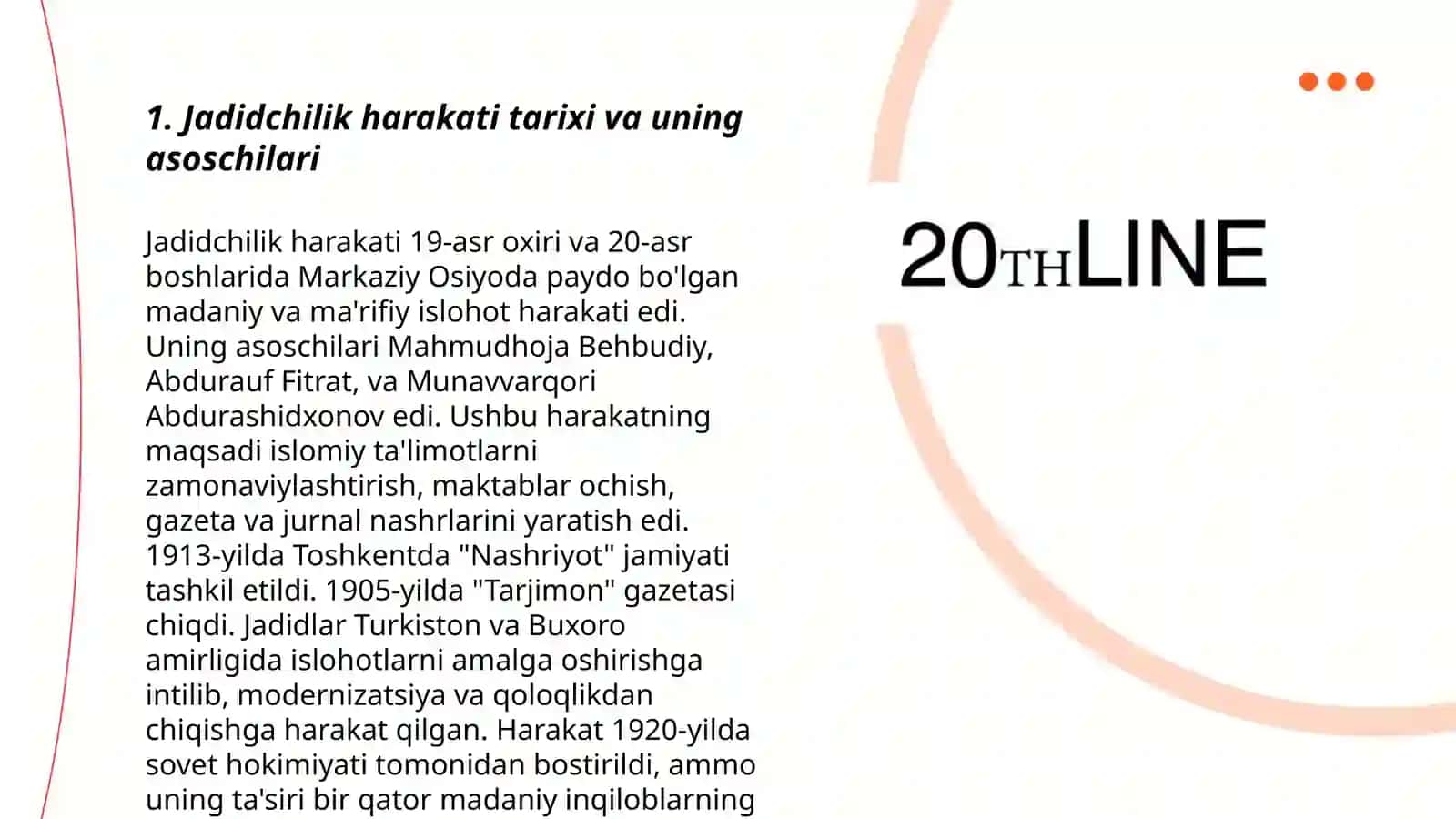 Jadid marifat parvarlarning o'lkamizdagi ijtimoiy va manaviy hayotdagi o'rni 3