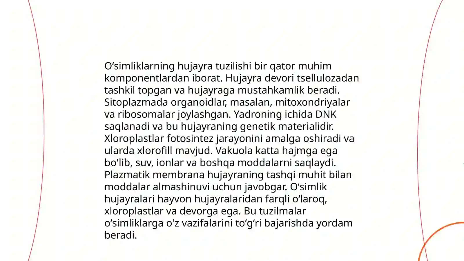 O'simliklar hujayrasi va osmos hodisasi 3