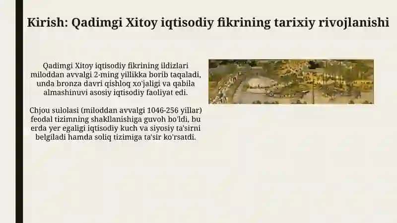 Qadimgi Xitoy iqtisodiyotining asosiy tamoyillari 3