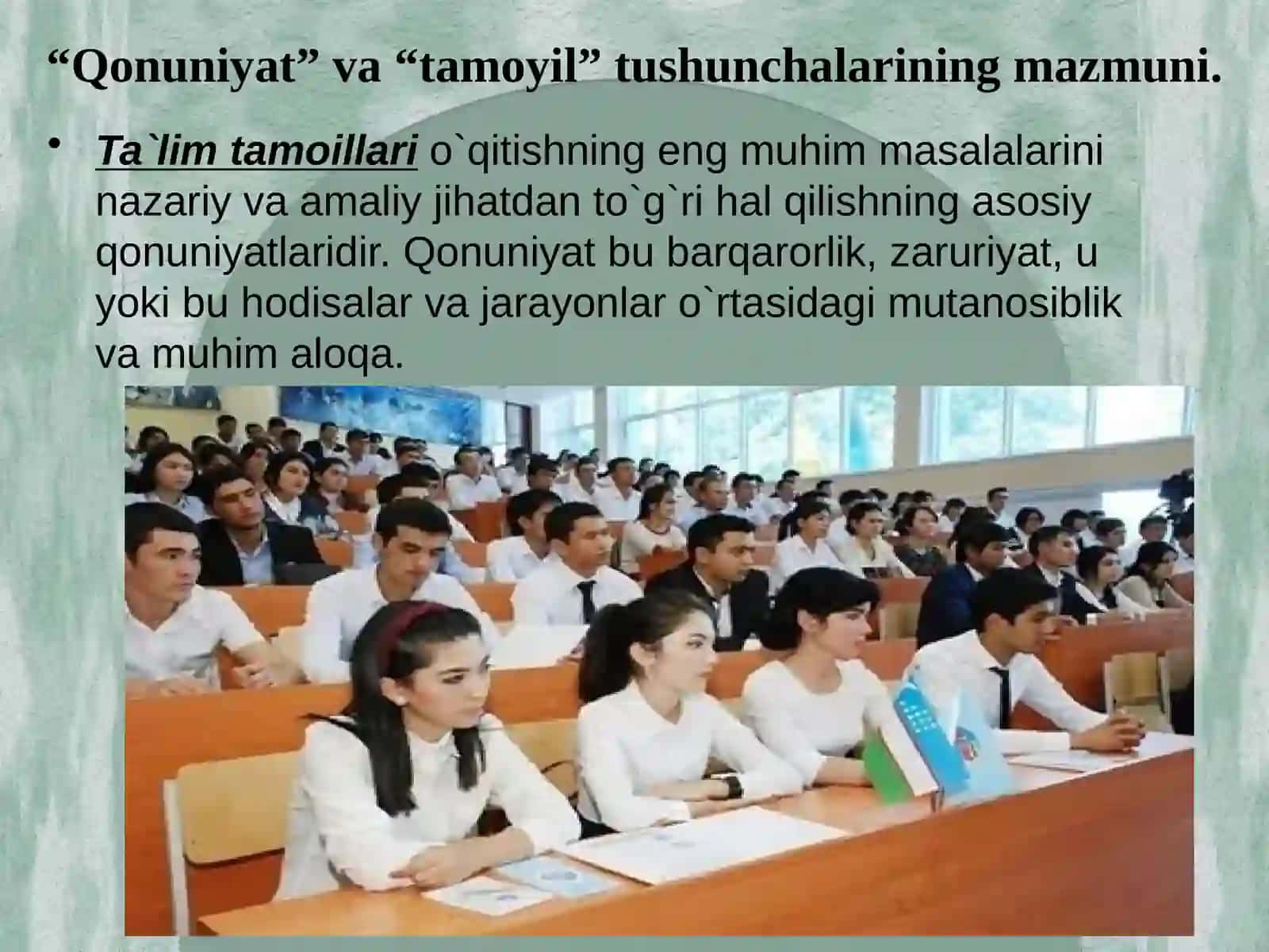 Ta’lim tamoyillari va ularning tasnifi 3