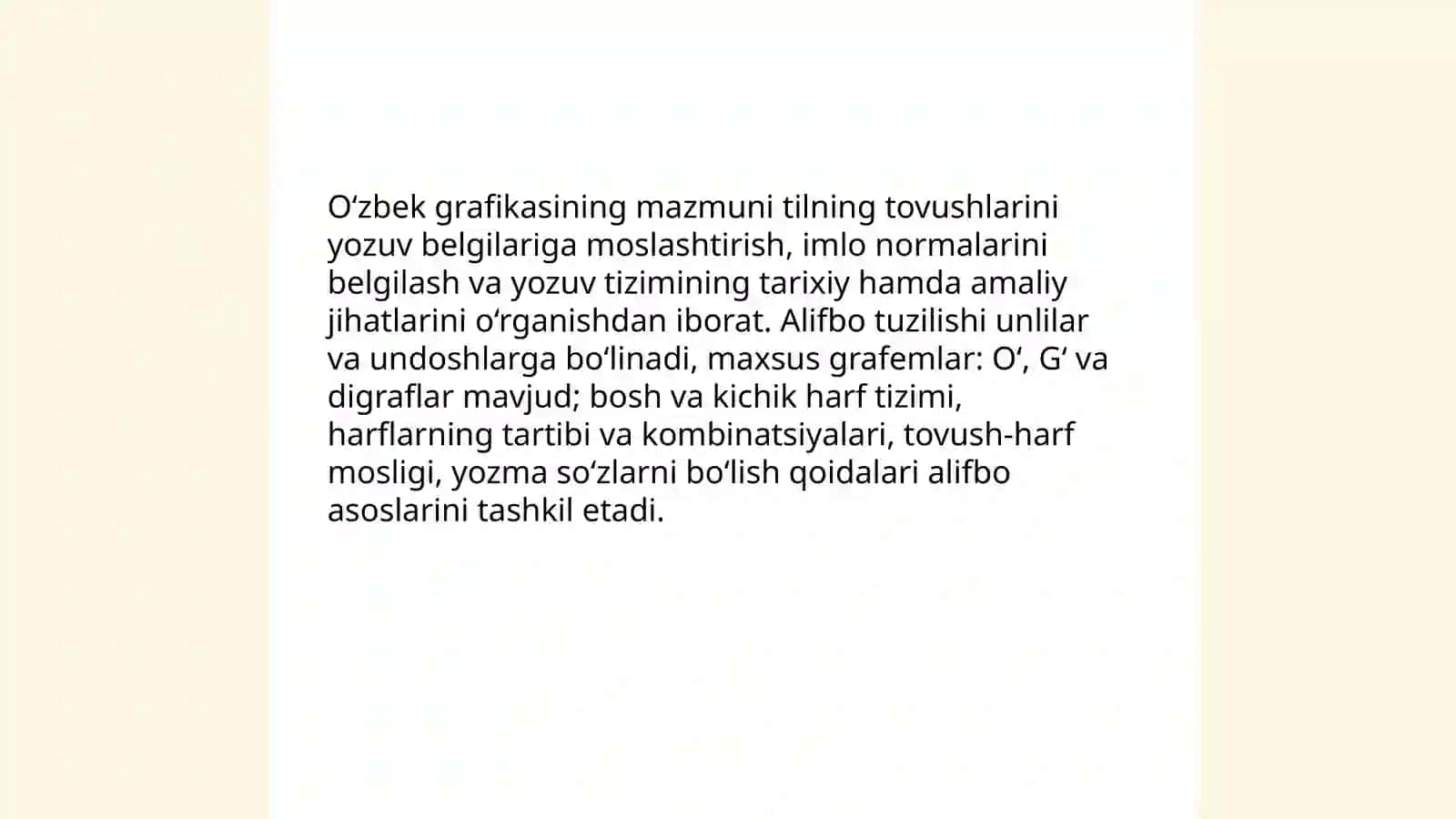 Oʻzbek grafikasining asosiy imlo qoidalari 3