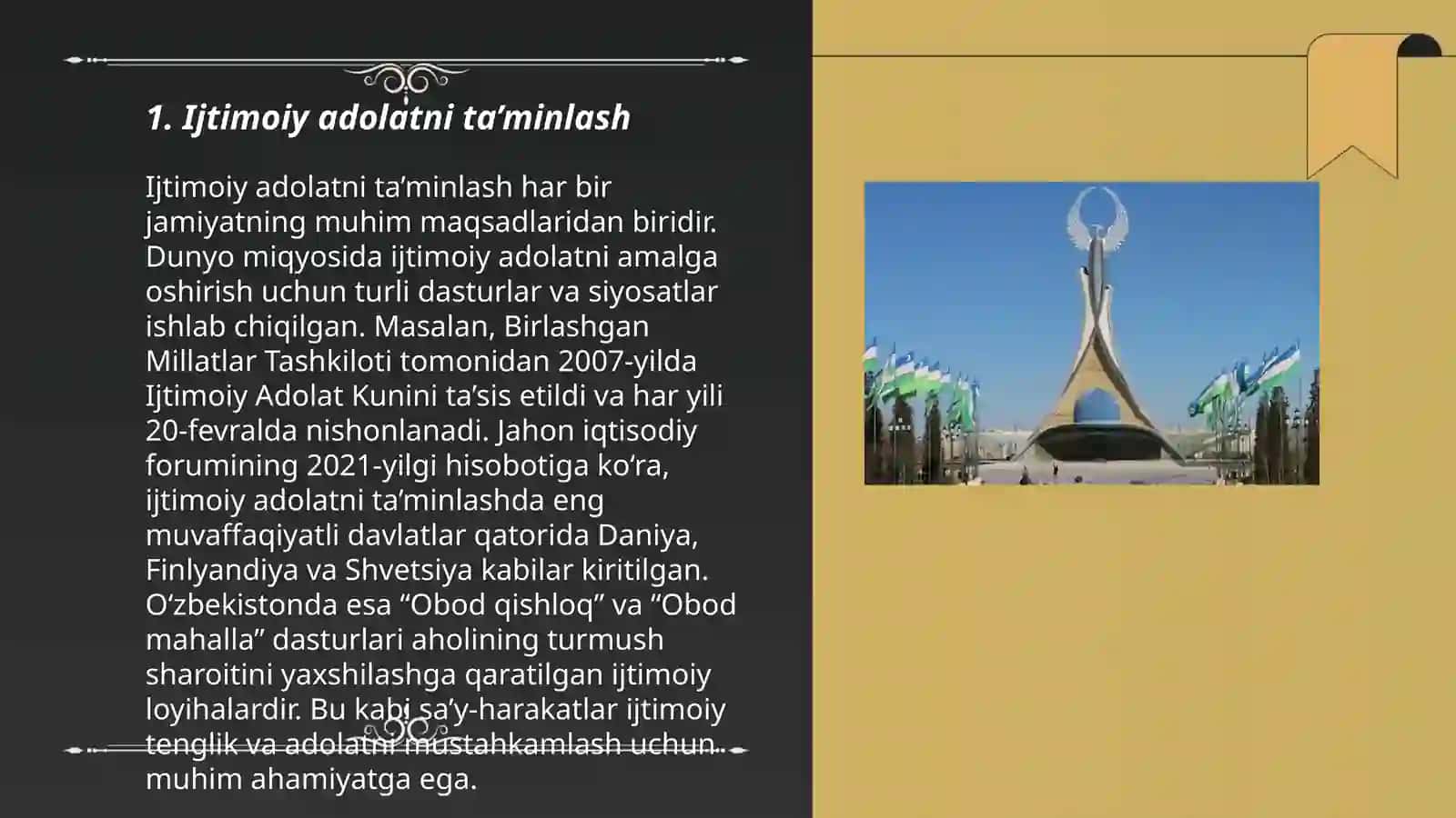 "O’zbekiston-2030" strategiyasining asosiy yo’nalishlari - insonparvar davlat qurish yo’lida 3