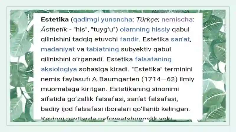Estetikaning asosiy kategoriyalari 3