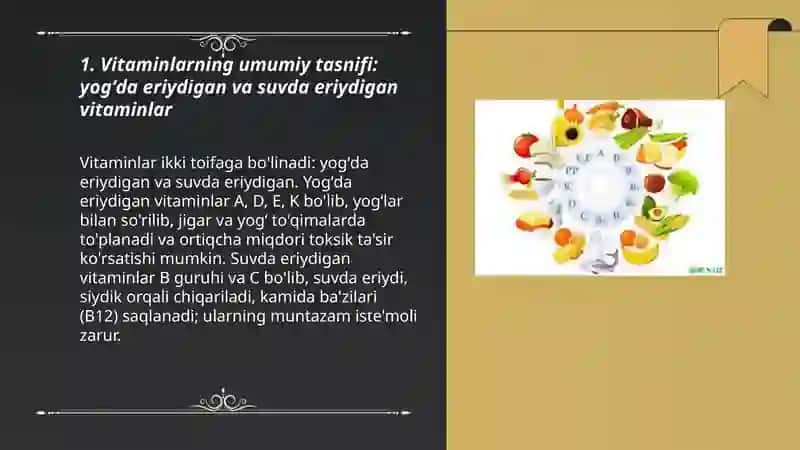 Vitaminlar va ularni organizm uchun ahamiyati 3