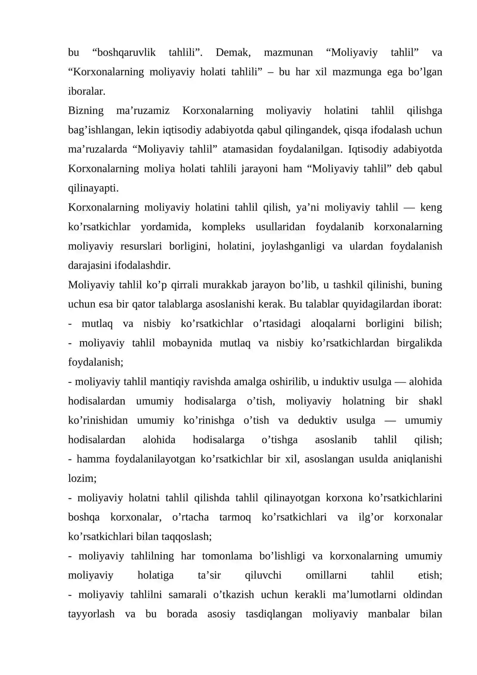 Korxonaning yakuniy moliyaviy natijalari (foyda va zarar) shakllanishi va ularning hisobi 3