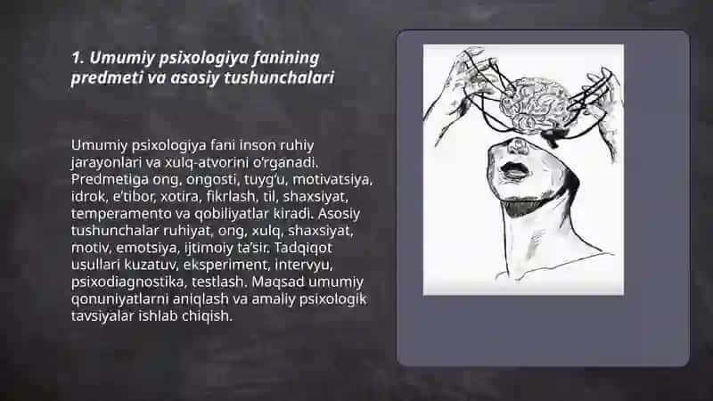 Umumiy psixologiya fanining predmeti va tarixi 3
