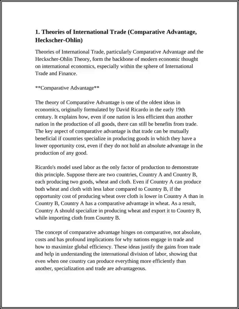 Theories of International Trade 3