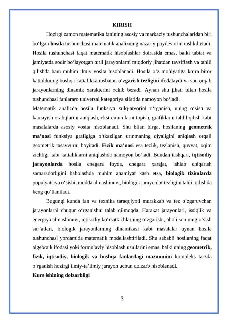 HOSILANING TURLI (GEOMETRIK, FIZIK, IQTISODIY, BIOLOGIK VA H.K)MA'NOLARI 3