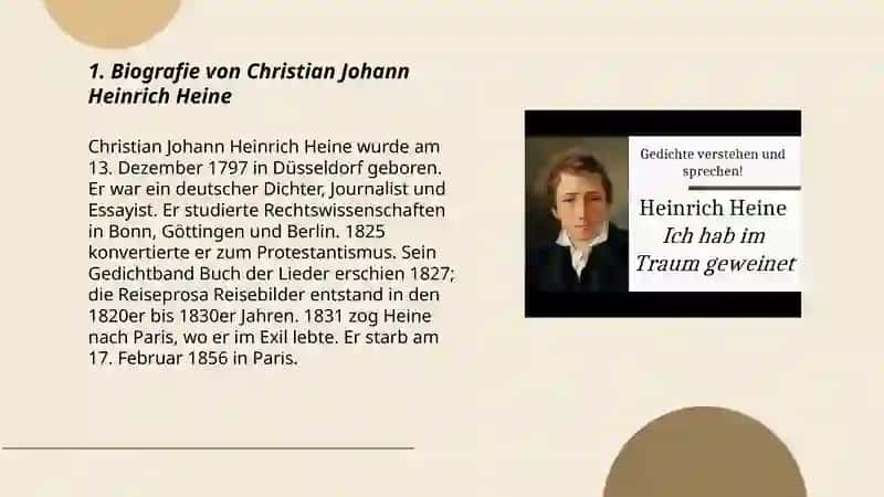 Biografie von Christian Johann Heinrich Heine 3