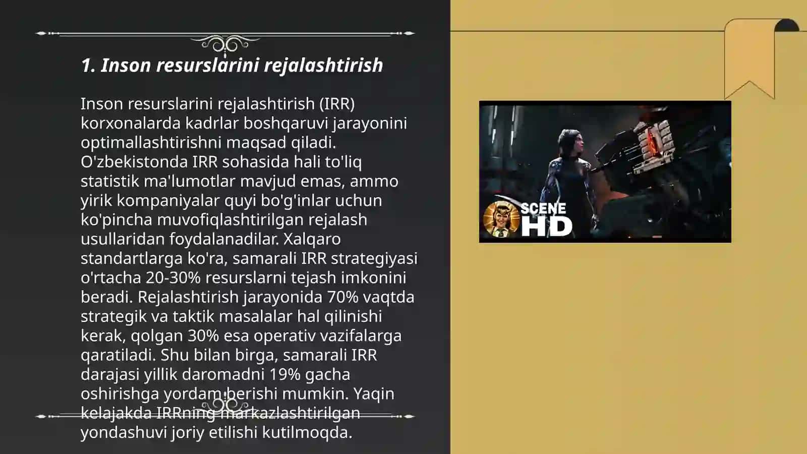 Inson resurslarini rejalashtirish 3