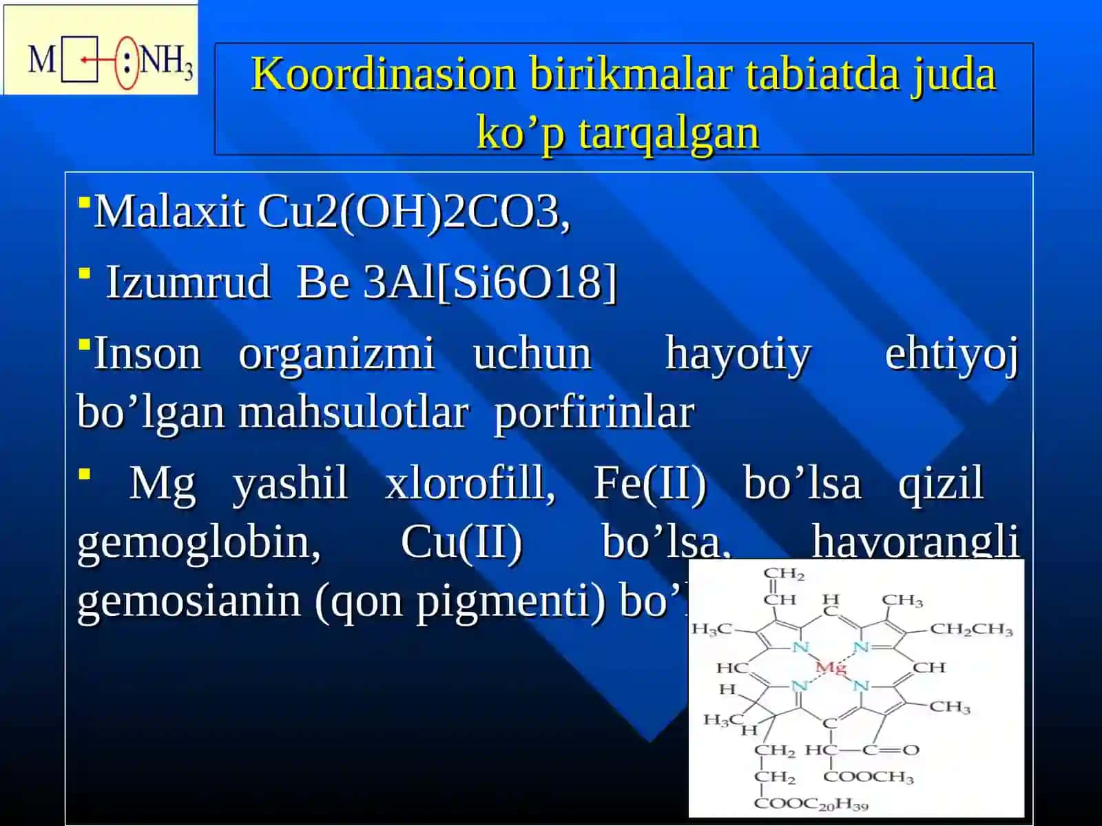 KOMPLEKS BIRIKMALAR.KOMPLEKS BIRIKMALARDA KIMYOVIY BOG’LAR TABIATI 3