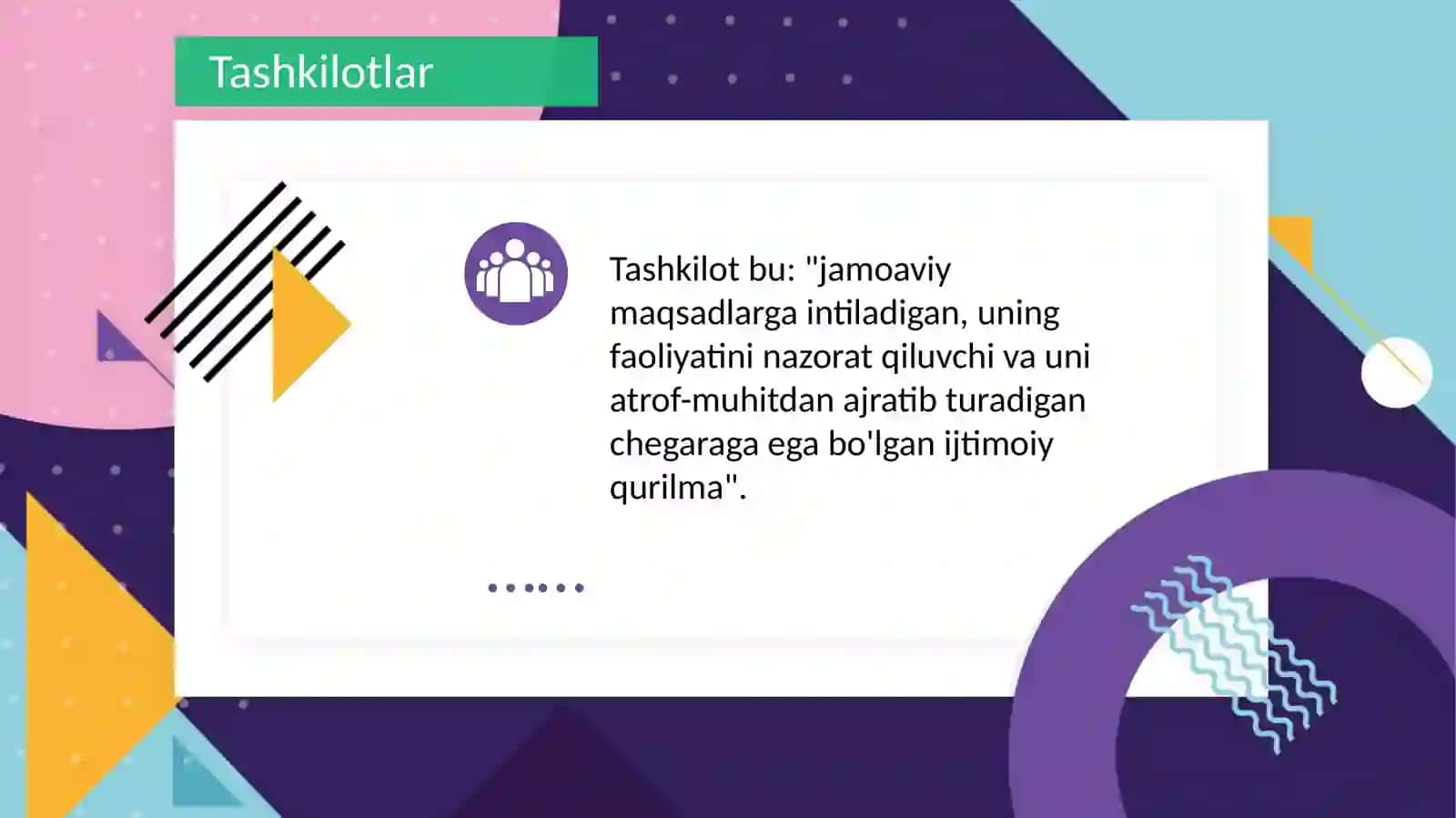 Biznes tashkilotlari vamanfaatdor tomonlar 3