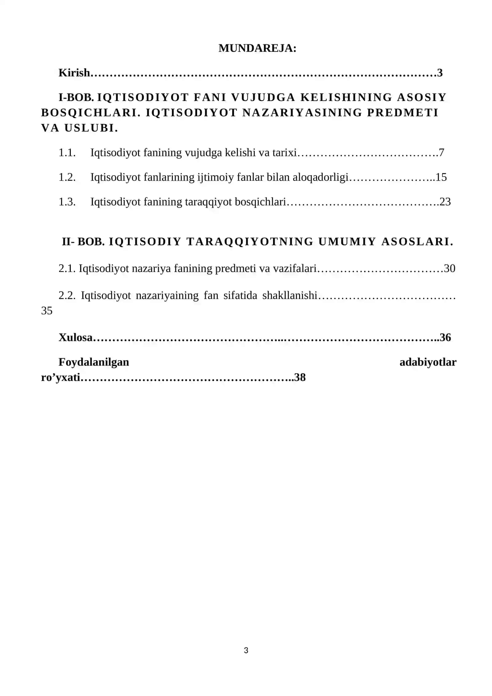 Iqtisodiyot fanining jamiyat taraqqiyotidagi o’rni 3