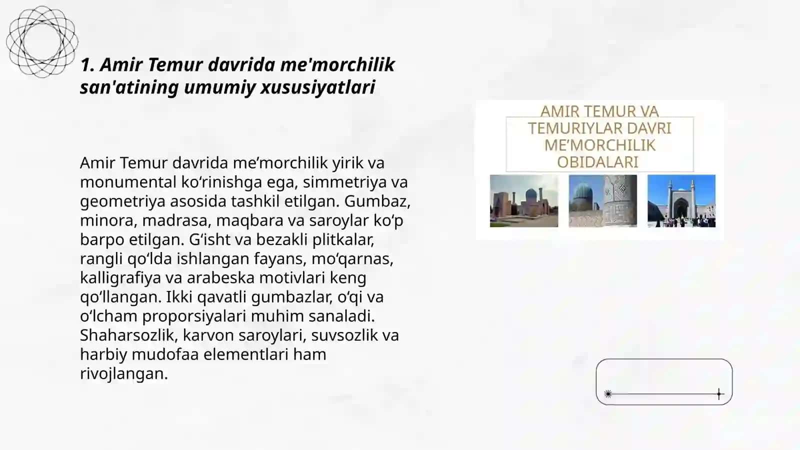 Amir Temur davrida memorchilik sanati 3