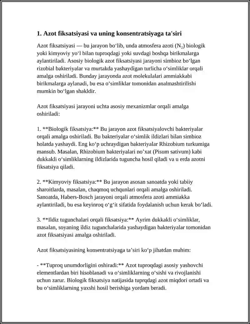BIOGEN ELEMENTLAR KONSENTRATSIYASI OʻZGARISHI BILAN BOGʻLIQ JARAYONLAR 3