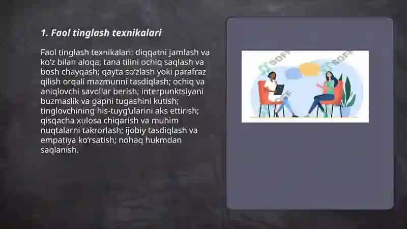 Faol tinglash texnikalari 3