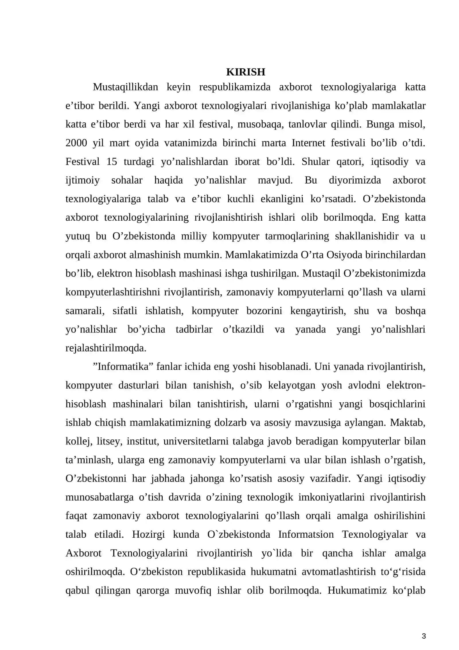 "Talabalar haqida ma’lumotlarini jamlovchi tizim" 3