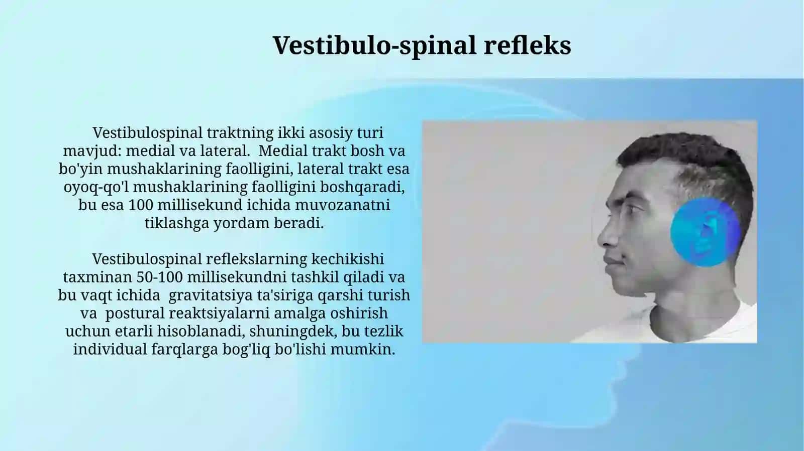 Vestibulyar va auditator analizatorlarning oʻzaro bogʻliqligi 3