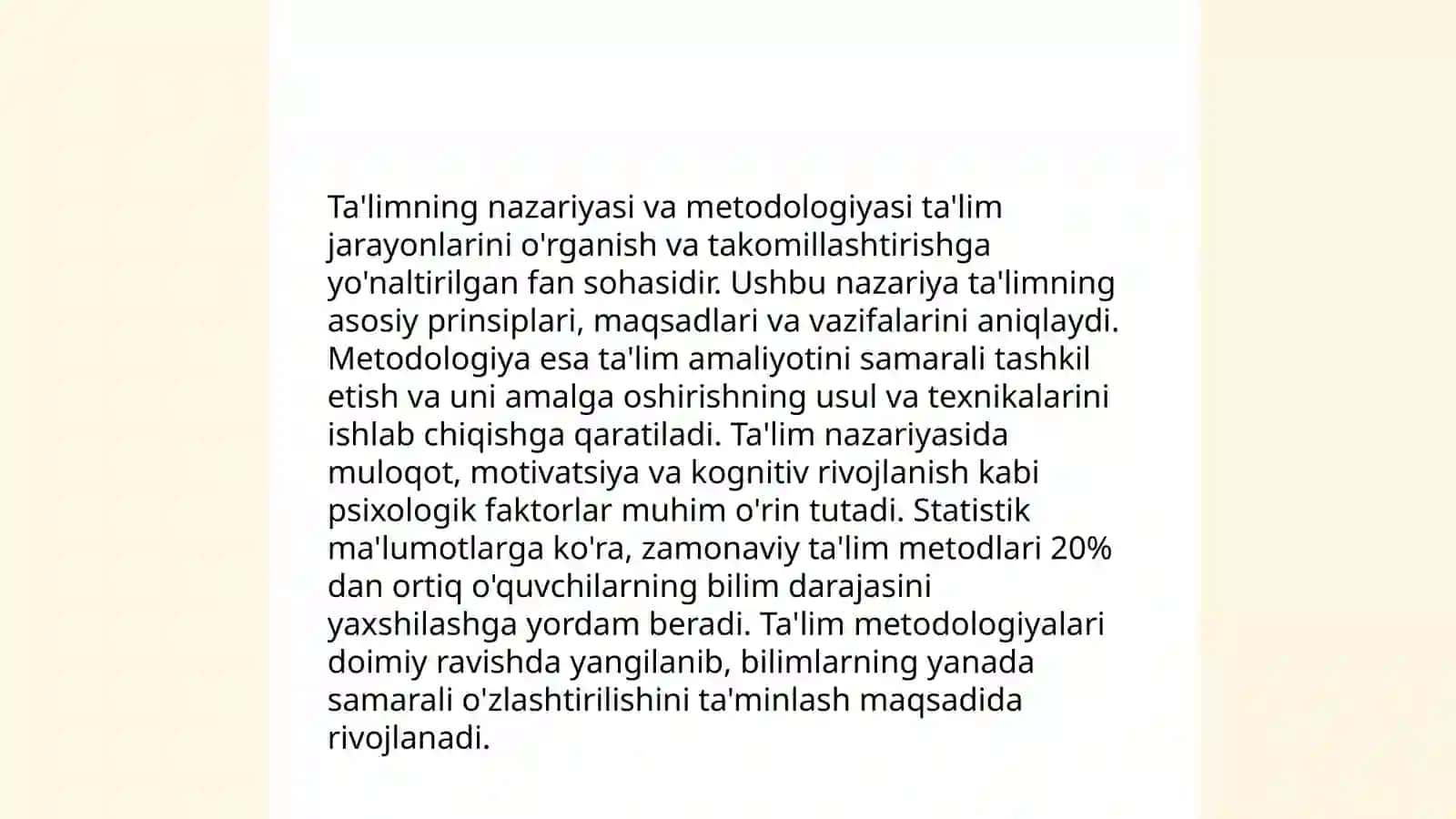 Didaktika taʼlim nazariyasi sifatida.Taʼlim paradikmalari 3