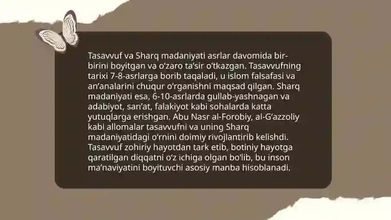 Tasavvuf ta'limotining Sharq madaniyatiga ta'siri 3