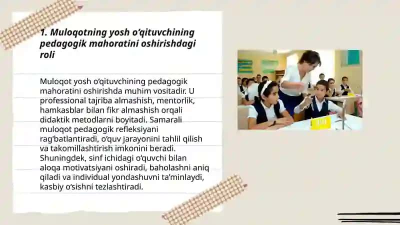 Muloqotning yosh o‘qituvchining pedagogik mahoratini takomillashtirishda muloqotni ahamiyati 3