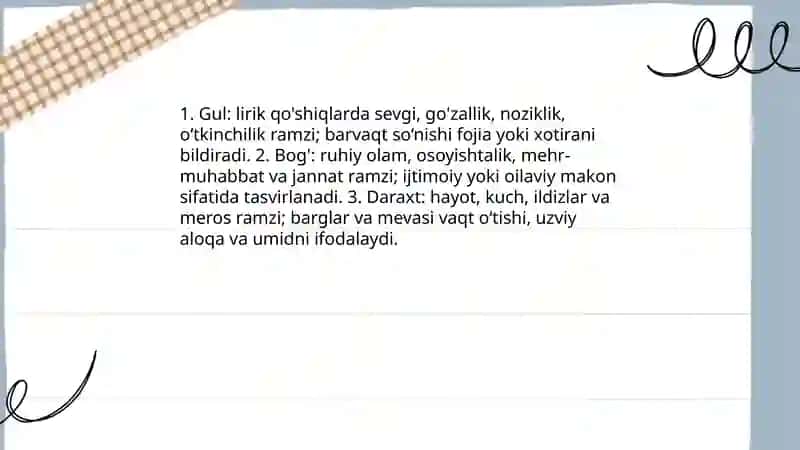 Lirik qòshiqlardagi ramzlar 3