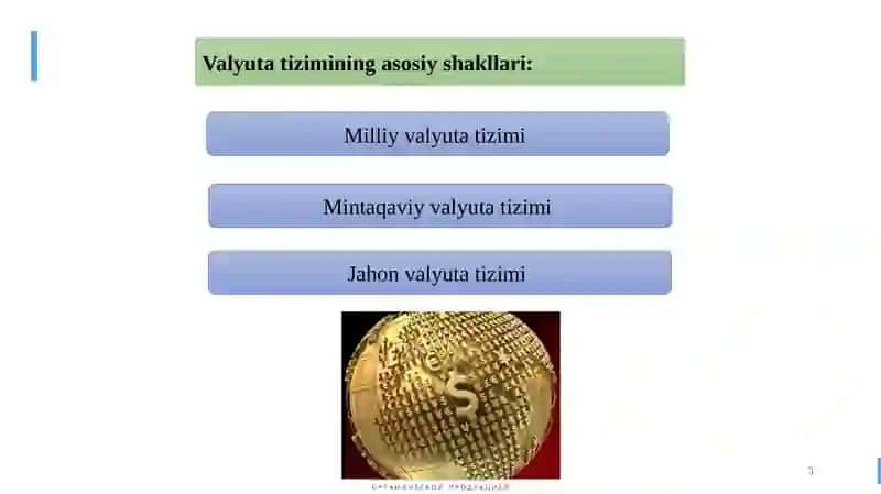 Jahon valyuta tizimi va uning asosiy funktsiyalari va elementlari 3