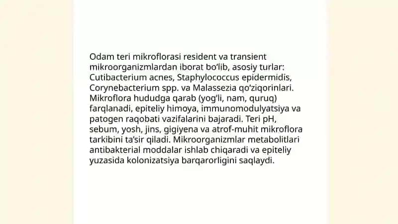 Odar teri mikroflorasi va tekshirish usullari 3