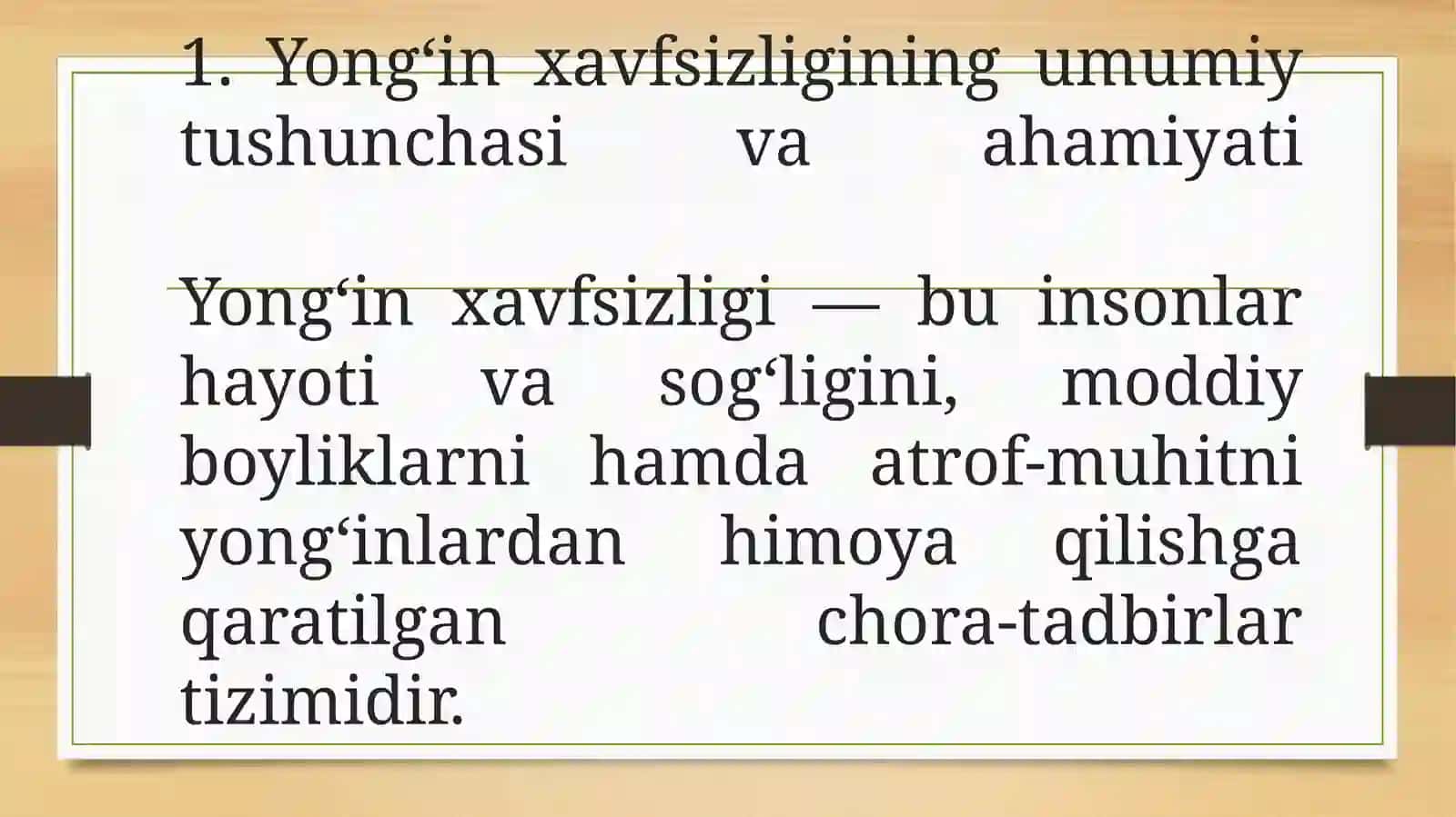 Qurilish obyektlarida yongʻin xavfsizligi talablari 3