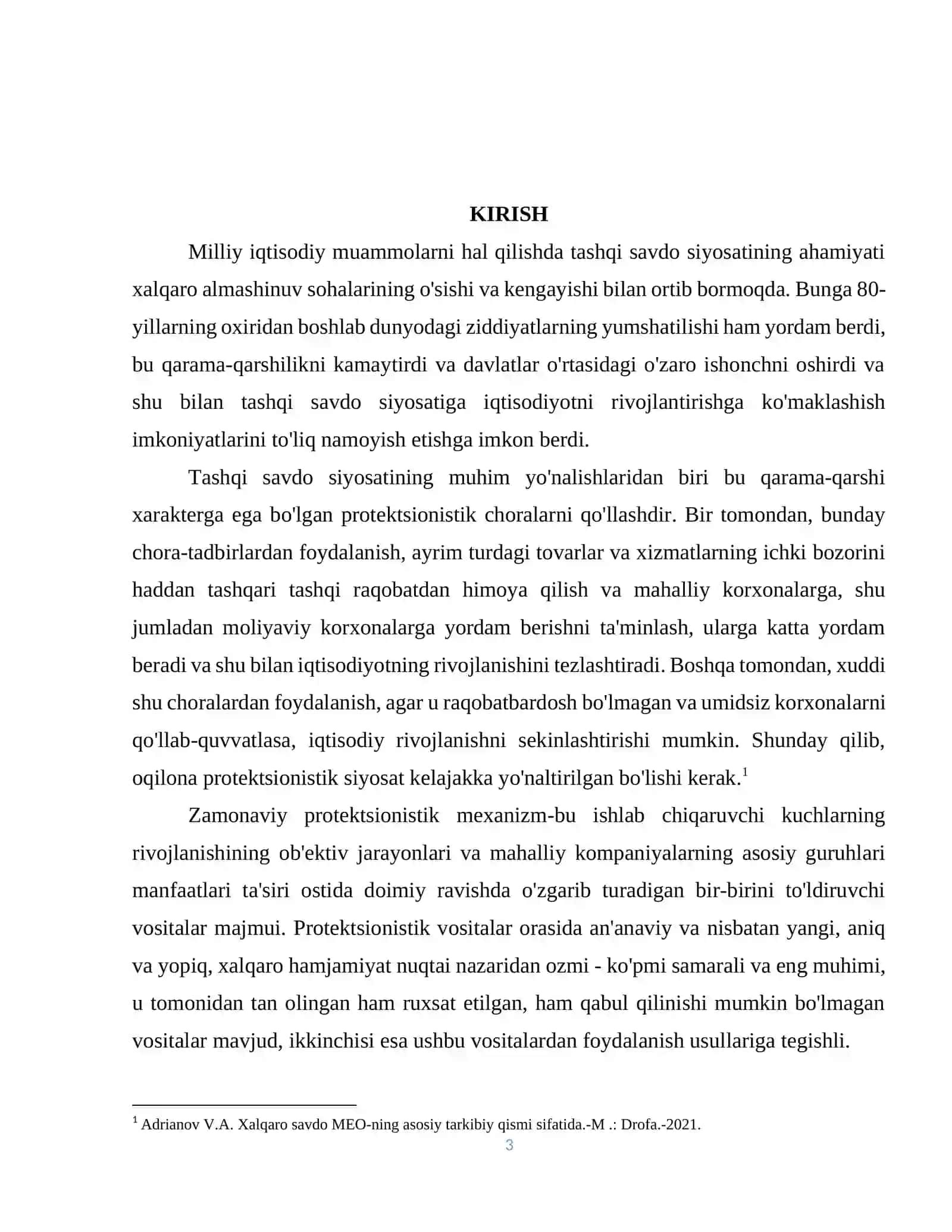 IQTISODIYOT NAZARIYASI KURS ISHI 3