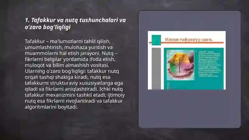 Tafakkur va nutq 3