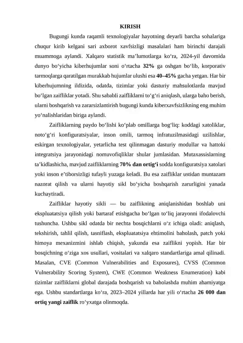 Zaifliklar hayotiy sikli: aniqlashdan ekspluatatsiyagacha 3
