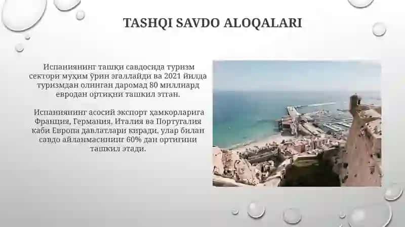 Ispaniyaga iqtisodiy geografik tavsif 3
