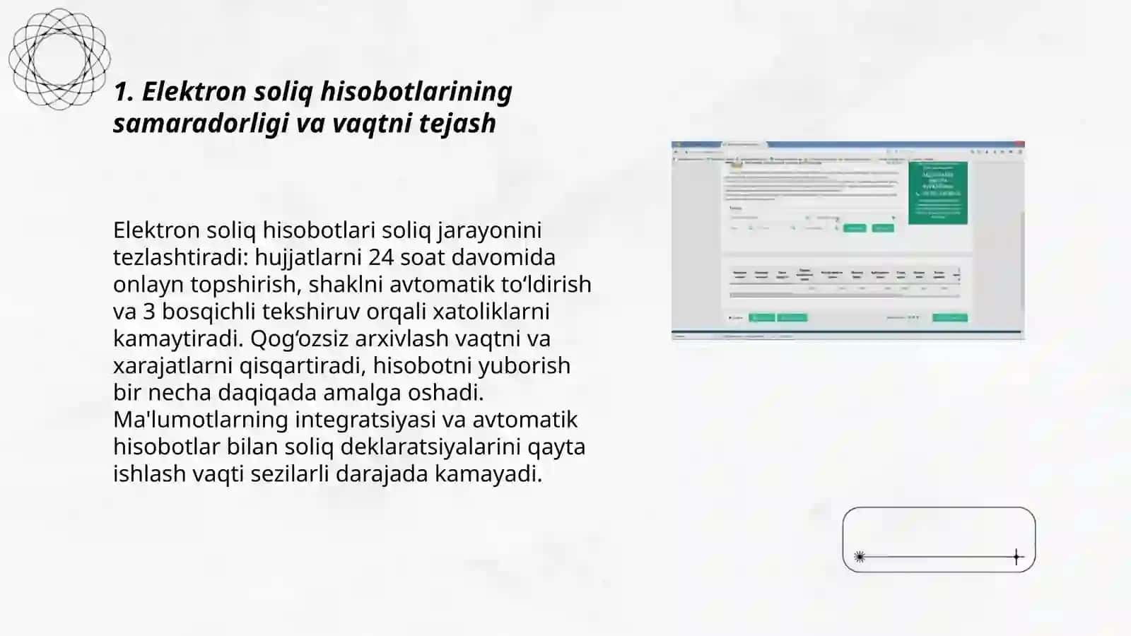 Elektron soliq hisobotlarining afzalliklari 3