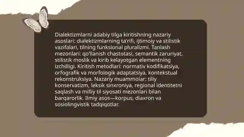 Dialektizmlarni adabiy tilga kiritishning nazariy asoslari 3