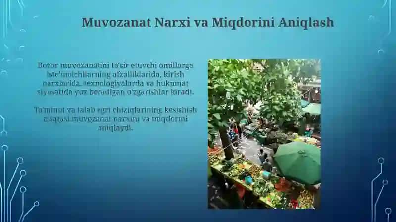 Bozor muvozanati va unga ta'sir ko'rsatuvchi omillar tahlili 3