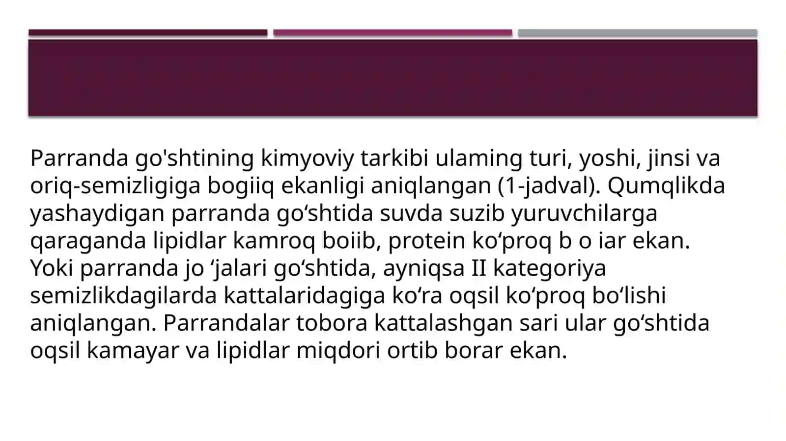 PARRANDA MAHSULOTLARNING  FIZIK KIMYOVIY XUSUSIYATLARI 3