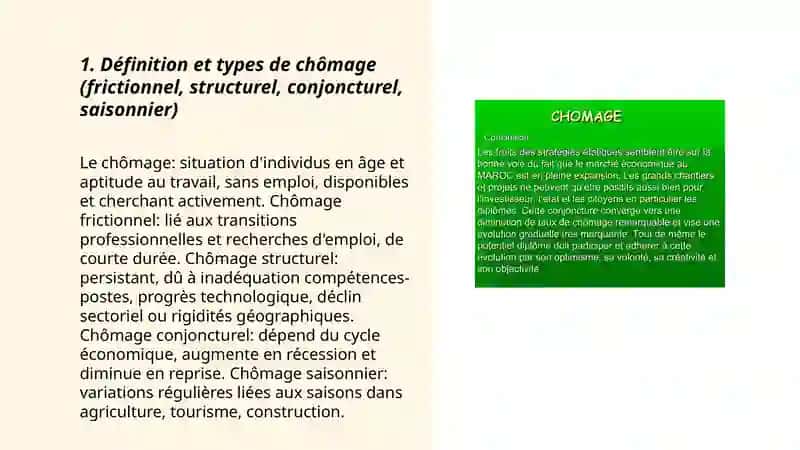 Le chomage 3