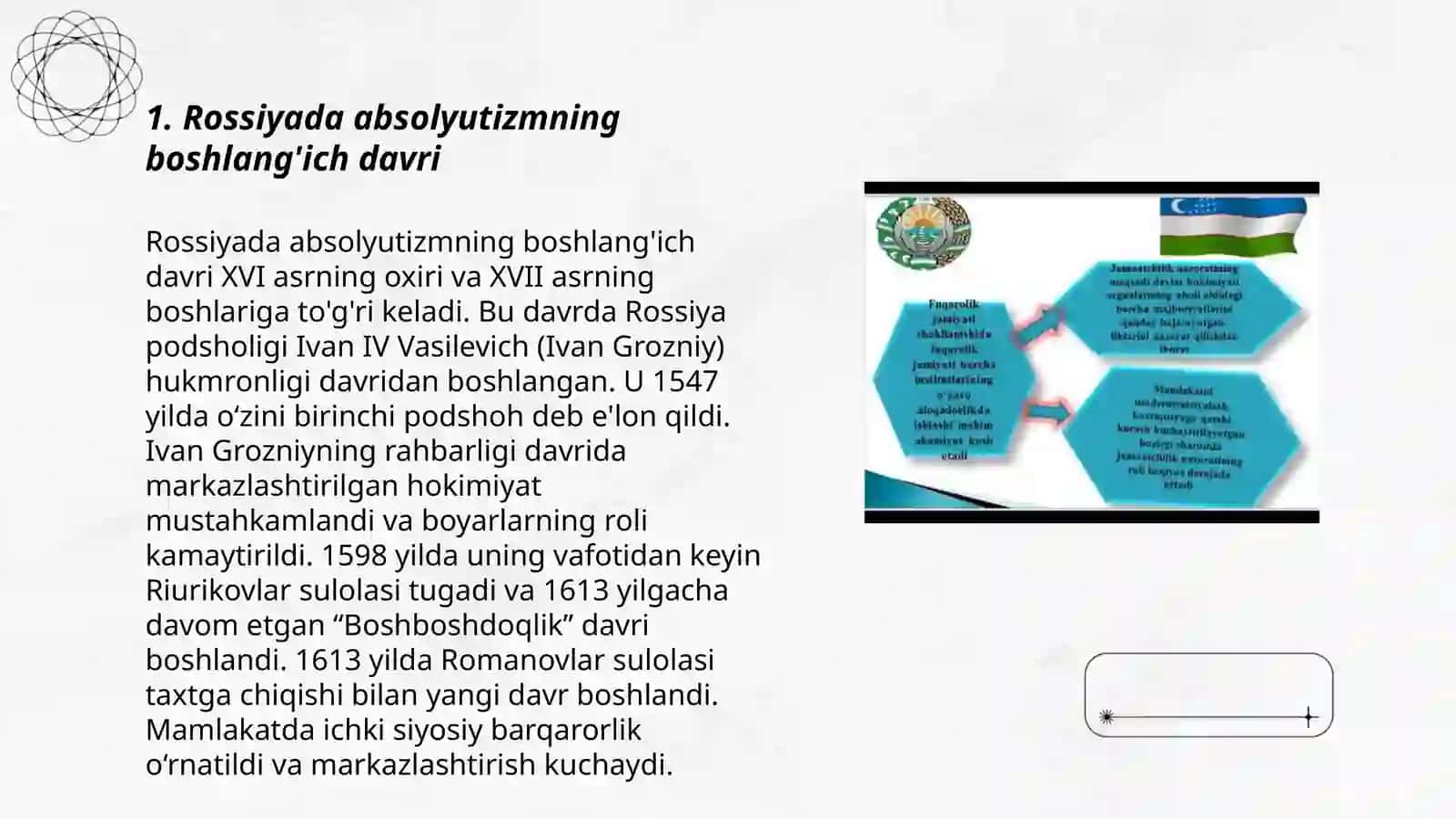 Rossiyada absolyutizmning shakllanishi 3