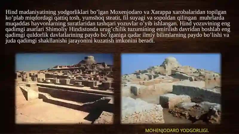 Hindistonning dastlabki madaniyat markazlari 3