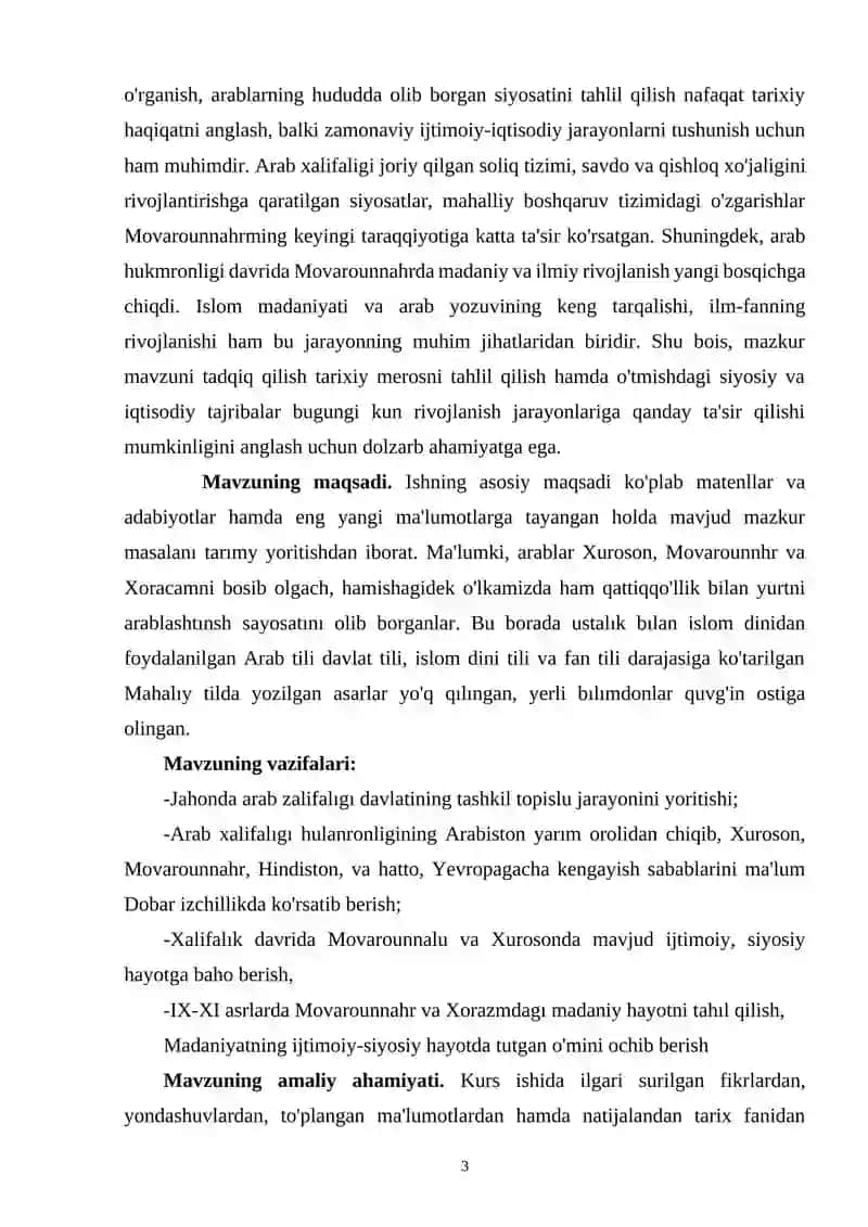ARAB XALIFALIGINING MOVAROUNNAHRDA YURITGAN IJTIMOIY-IQTISODIY SIYOSATI 3