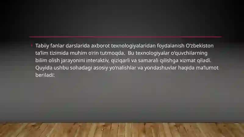 Tabiiyfanlardarslarida axborot texnologiyalaridan foydalanish 3