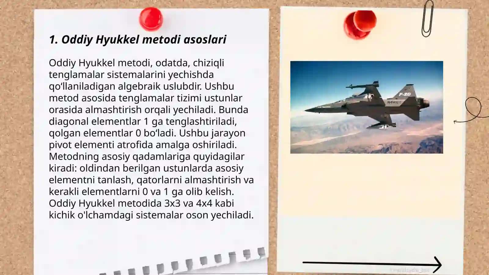 Oddiy va kengaytirilgan hyukkel metodi 3